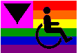 colorful disability symbol